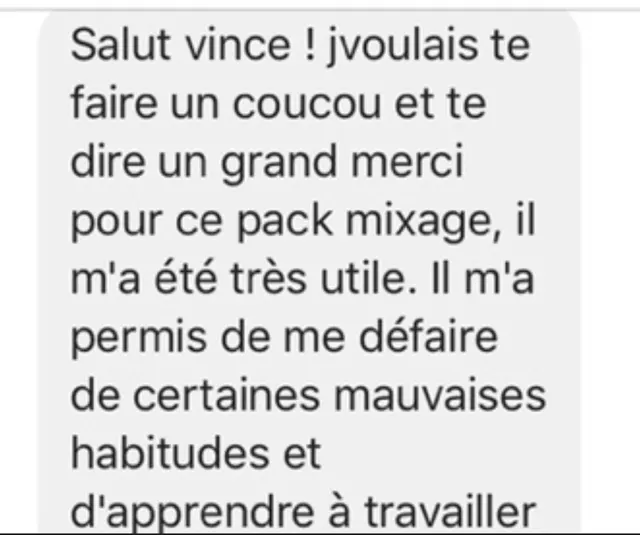 Témoignage sur l’utilité d’un pack mixage