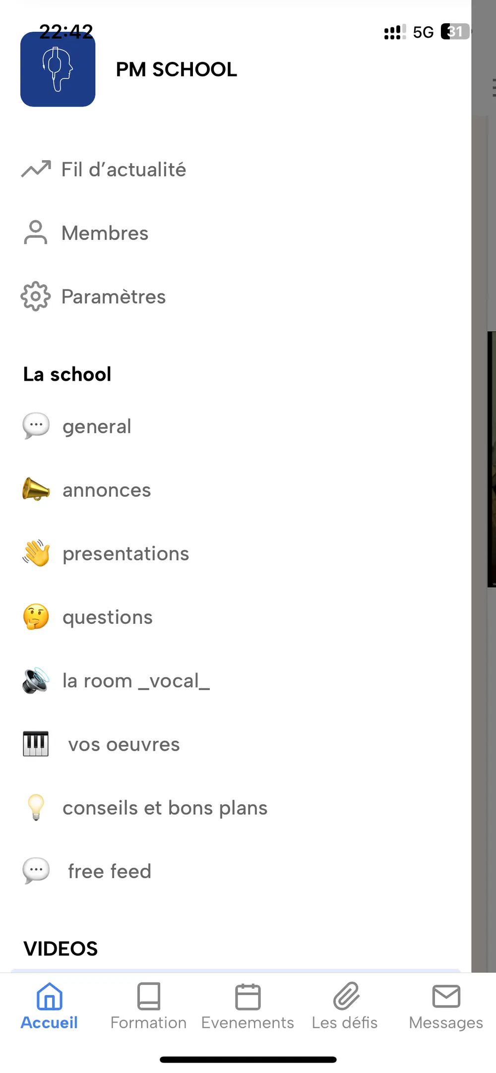 Les espaces et rendez-vous de la communauté PM School