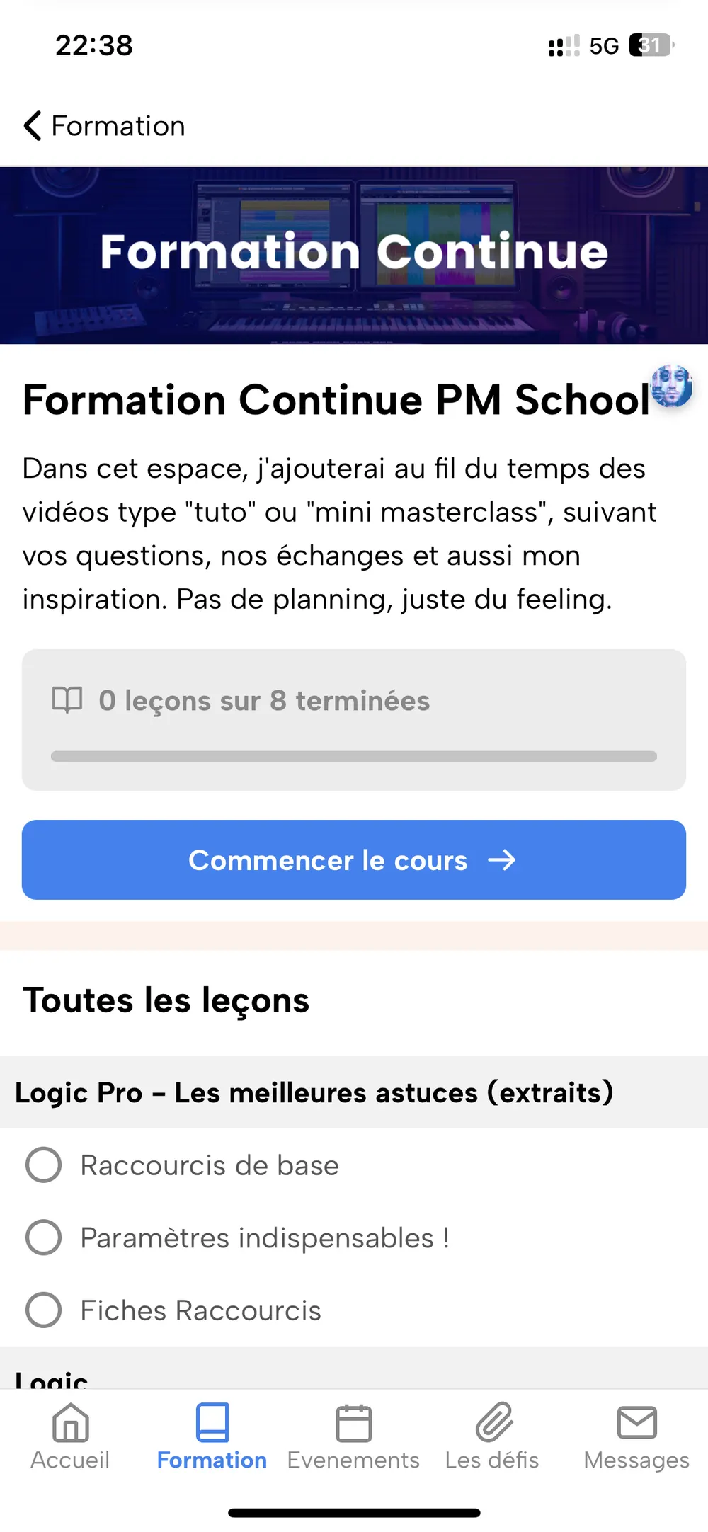 Espace de formation continue de la PM School