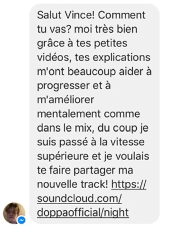 Témoignage sur des progrès dans le mixage et la création musicale