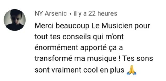 Capture d’écran d’un témoignage reçu au sujet du Pass MAO